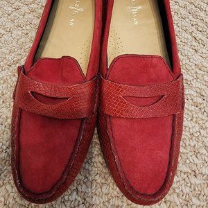 Cole Haan Nike Air Bold Red Loafer Driving Moccasin